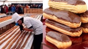 éclair au chocolat géant
