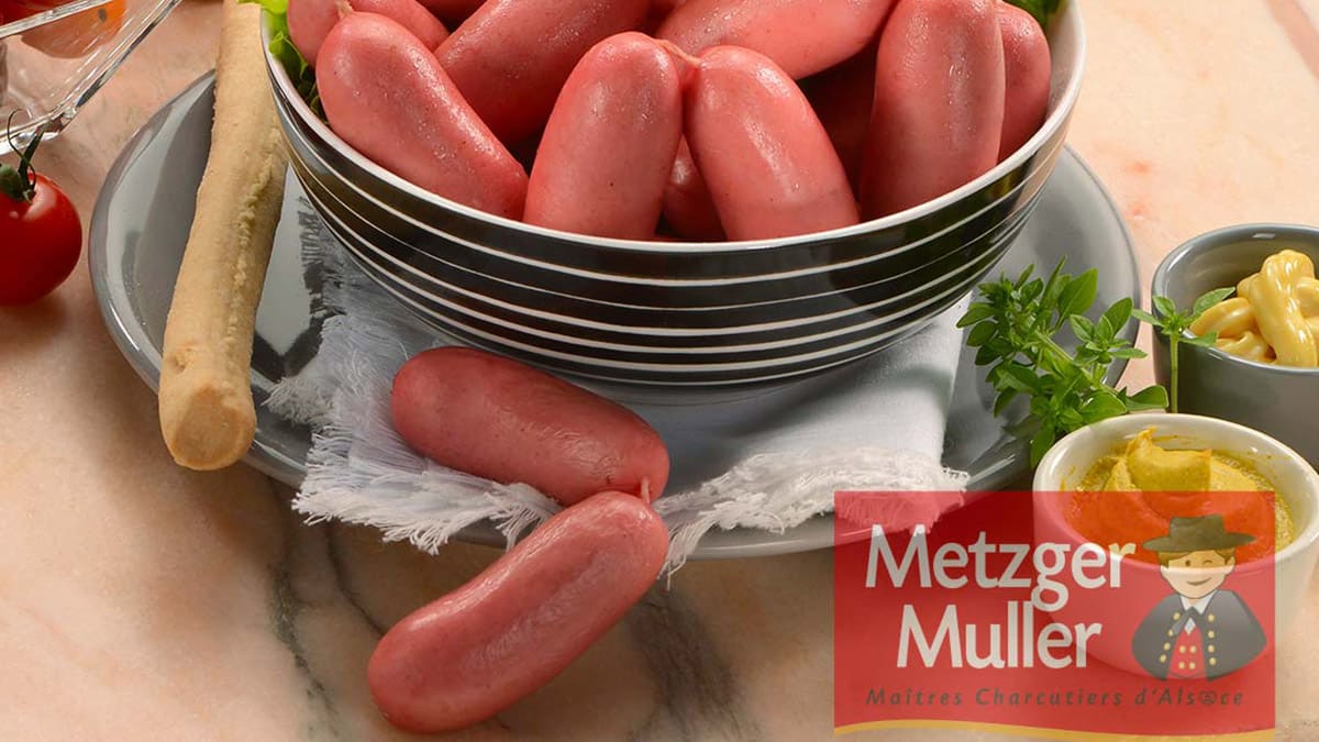 saucisses Knacks d'Alsace Cocktails de la marque Metzger-Muller