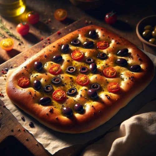 Focaccia aux olives