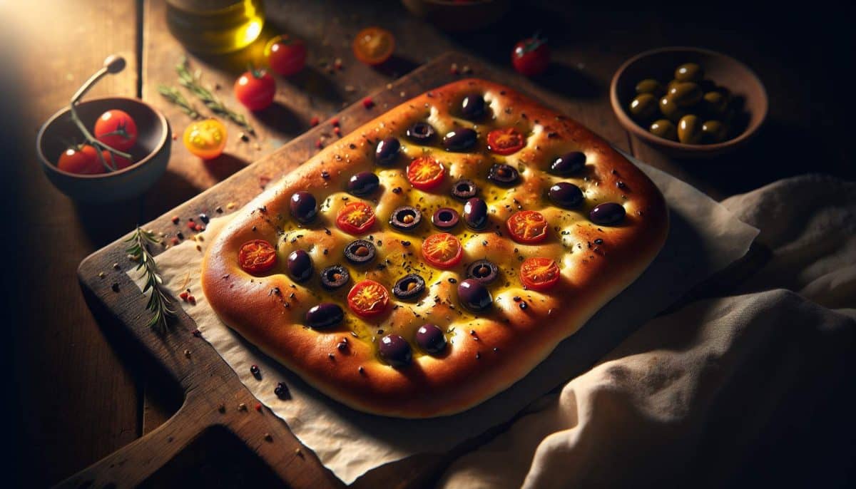 Focaccia aux olives et tomates confites : secrets d'une recette méditerranéenne authentique
