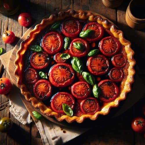 Tatin de tomates au vinaigre balsamique : une interprétation moderne et savoureuse du classique culinaire