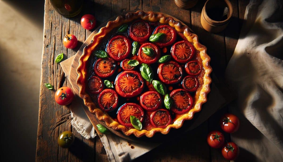 Tatin de tomates au vinaigre balsamique : une interprétation moderne et savoureuse du classique culinaire