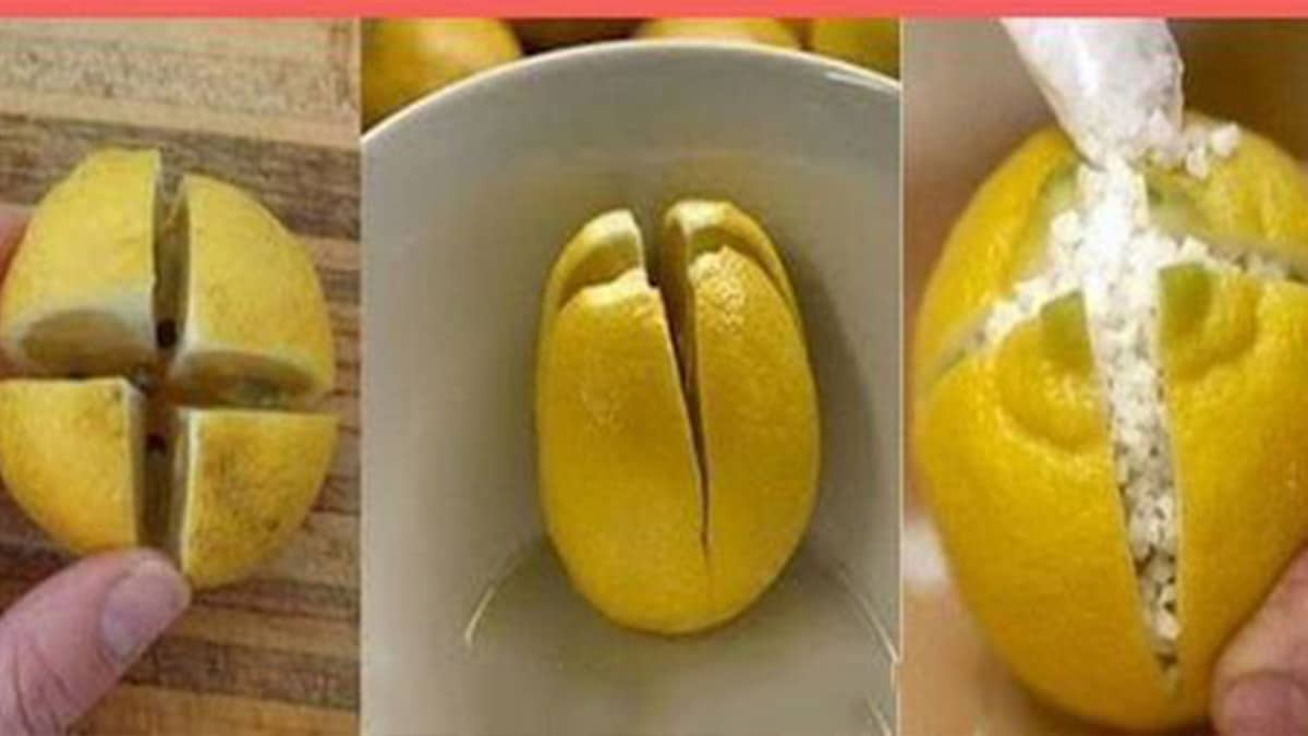 coupez du citron en 4 parties