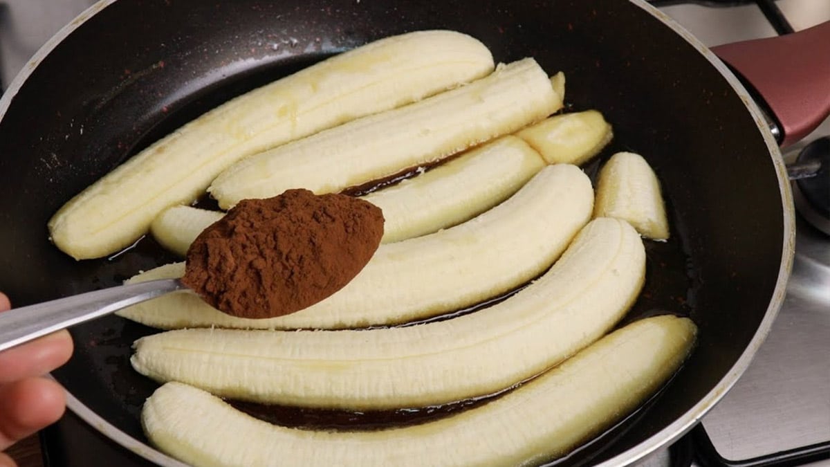 pancakes au chocolat bananes