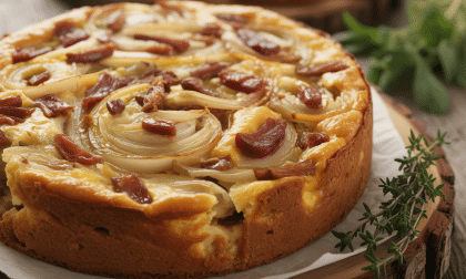 découvrez notre recette de cake apéritif aux oignons fondants et lardons, une préparation fraîche et savoureuse idéale pour régaler vos invités lors de vos moments de partage.