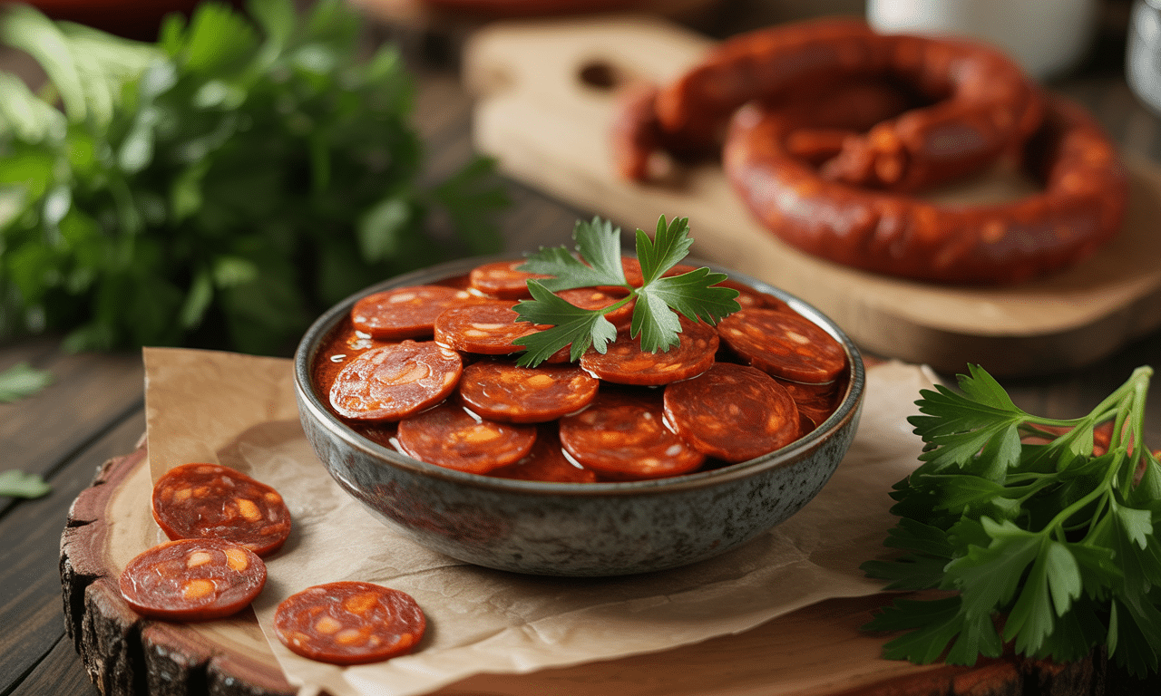 discover our unmissable spreadable chorizo recipe with Thermomix® to amaze your guests. easy, quick and delicious, it will be a hit at the aperitif!