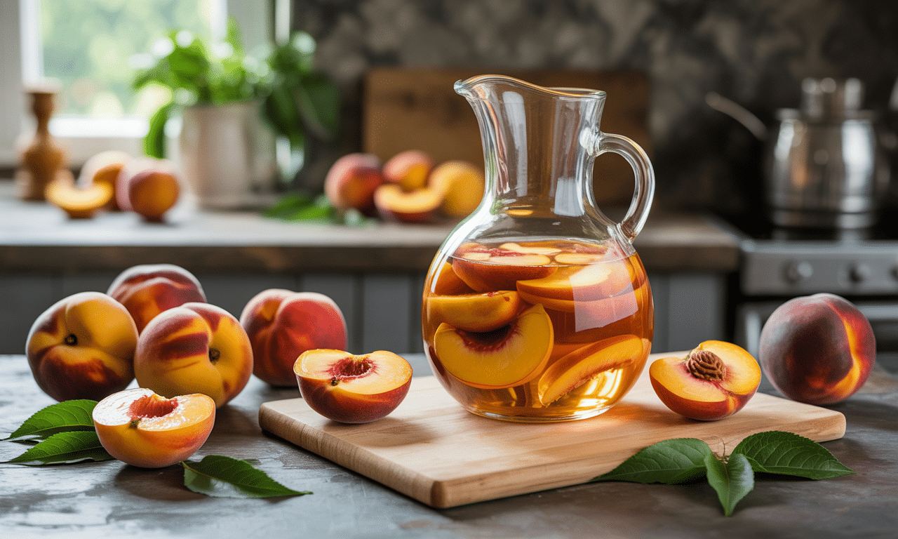 découvrez comment préparer votre propre vin de pêche maison grâce à notre guide simple et détaillé. suivez des étapes faciles pour créer une boisson fruitée et savoureuse à partager avec vos proches.