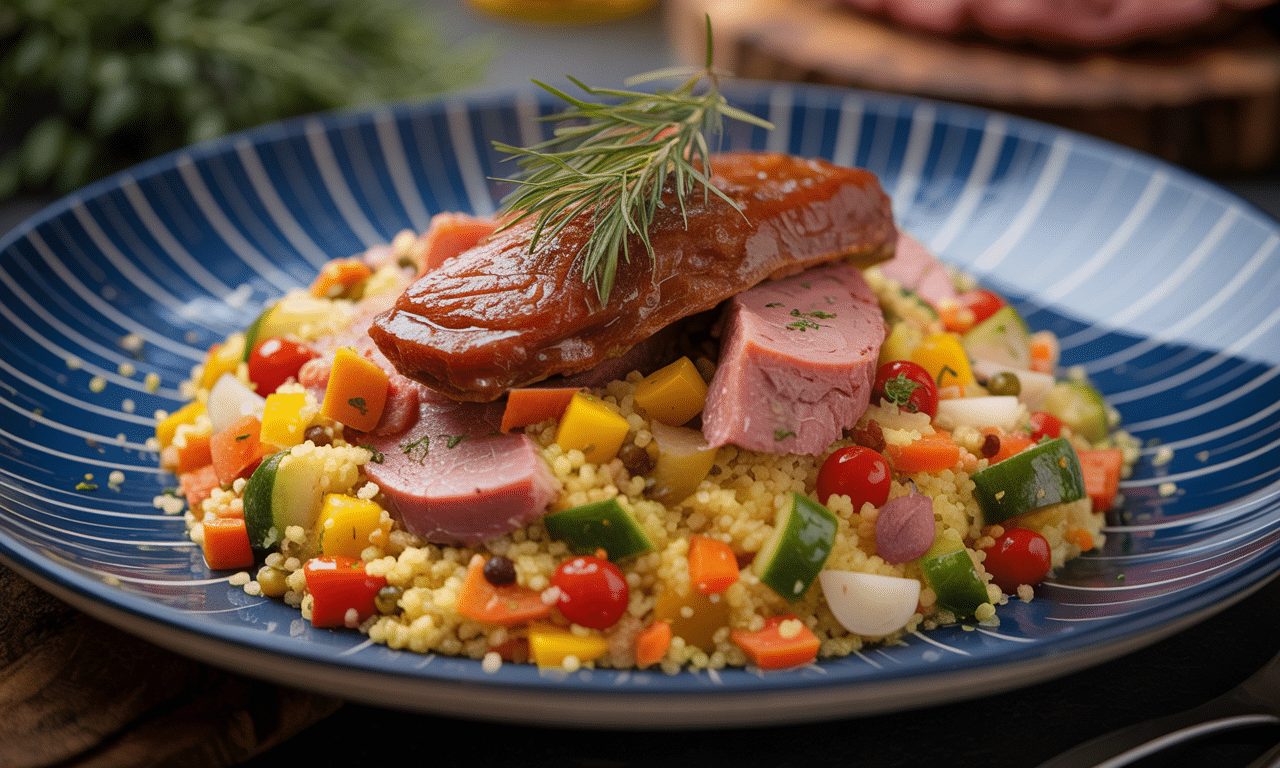 découvrez la recette traditionnelle du couscous royal, un plat méditerranéen riche en saveurs et en couleurs, parfait pour un voyage culinaire exceptionnel et convivial.