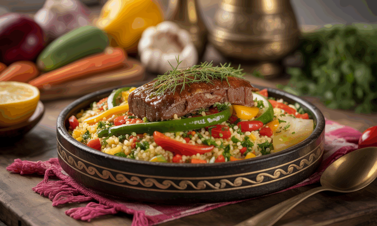 découvrez la recette traditionnelle du couscous royal, un plat méditerranéen savoureux alliant semoule, légumes, viande et épices pour un voyage culinaire exceptionnel.