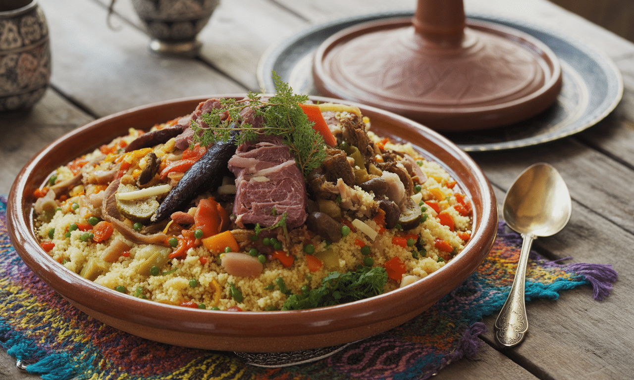 découvrez la recette traditionnelle du couscous royal et embarquez pour un voyage culinaire méditerranéen exceptionnel, riche en saveurs authentiques et en traditions.