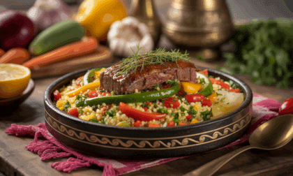 découvrez la recette traditionnelle du couscous royal, un plat méditerranéen savoureux alliant semoule, légumes, viande et épices pour un voyage culinaire exceptionnel.