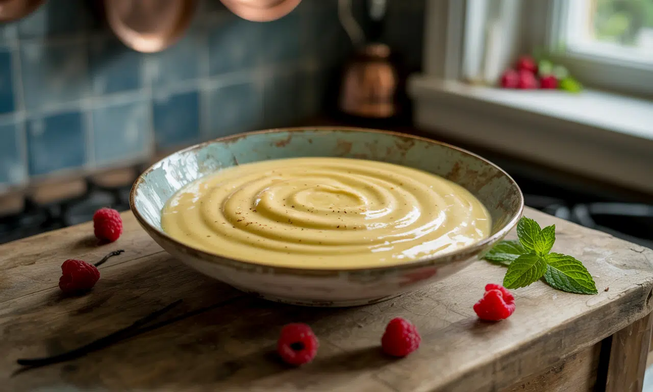 découvrez nos astuces et secrets pour réaliser une crème anglaise parfaite, avec une texture ultra onctueuse qui sublimera tous vos desserts.