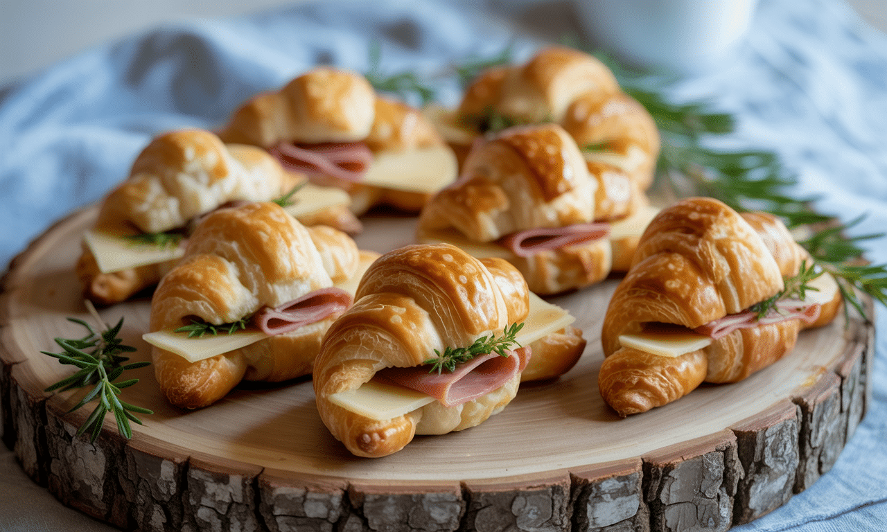 découvrez nos idées gourmandes de croissants apéritifs fourrés, parfaits pour des bouchées festives et savoureuses qui raviront vos invités.