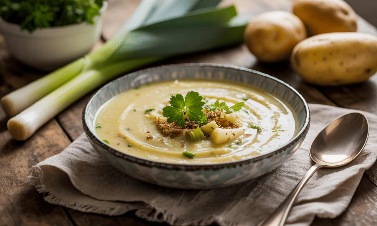 apprenez à réaliser un velouté onctueux de poireaux et pommes de terre grâce à notre recette facile et gourmande, idéale pour réchauffer vos repas avec saveur.