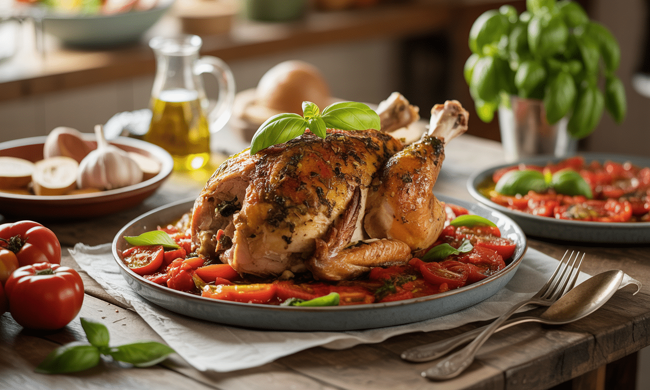 découvrez une recette italienne savoureuse et originale qui révolutionnera votre repas du dimanche, bien au-delà du classique poulet rôti. faites voyager vos papilles avec des saveurs méditerranéennes irrésistibles !