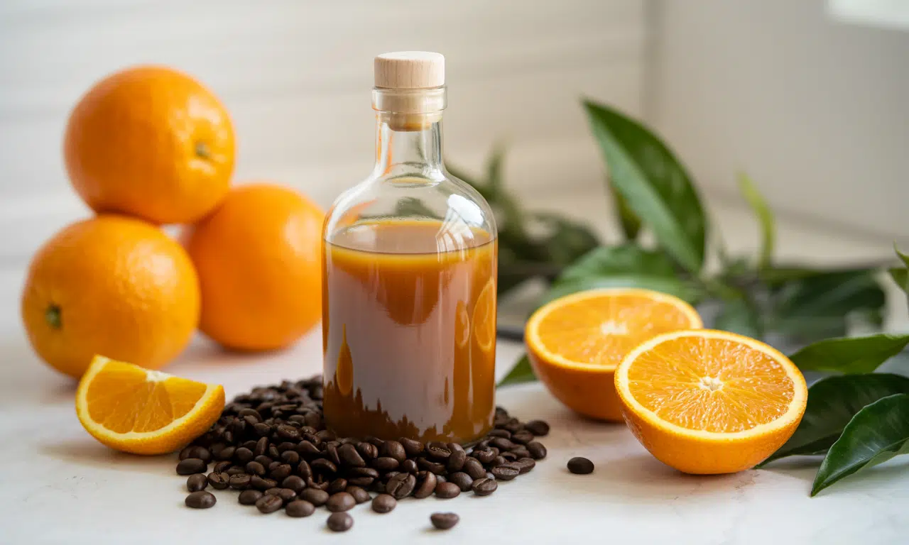 apprenez à préparer la liqueur 44 maison, une délicieuse fusion d'arômes d'orange et de café pour une boisson gourmande et authentique.