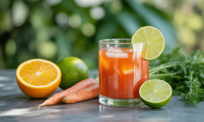 découvrez le jus ace maison, un mélange vitaminé d'orange, carotte et citron vert préparé facilement avec votre thermomix. dynamisez votre journée naturellement !