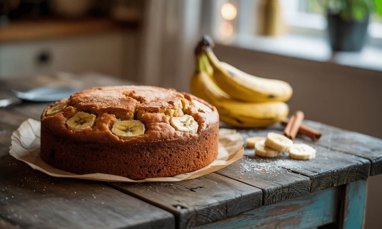 découvrez la recette moelleuse et gourmande du gâteau à la banane façon stéph, parfaite pour une pause sucrée irrésistible. facile à réaliser, elle ravira tous les amateurs de desserts délicieux.