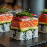 découvrez notre recette de makis maison, alliant saumon frais, concombre croquant et avocat crémeux, à préparer facilement en quelques étapes simples pour un plaisir gourmand.