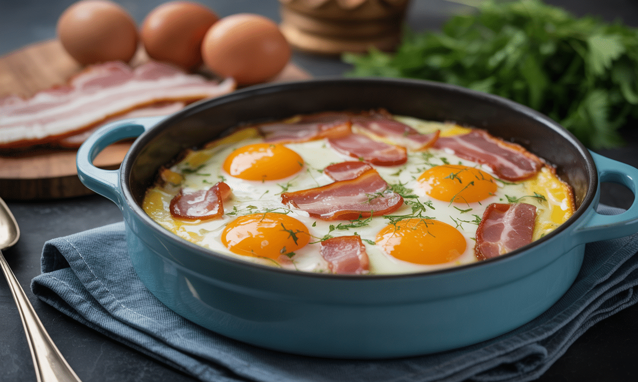découvrez notre recette simple et savoureuse d'œufs cocotte gourmands au bacon, parfaite pour un repas rapide et délicieux.