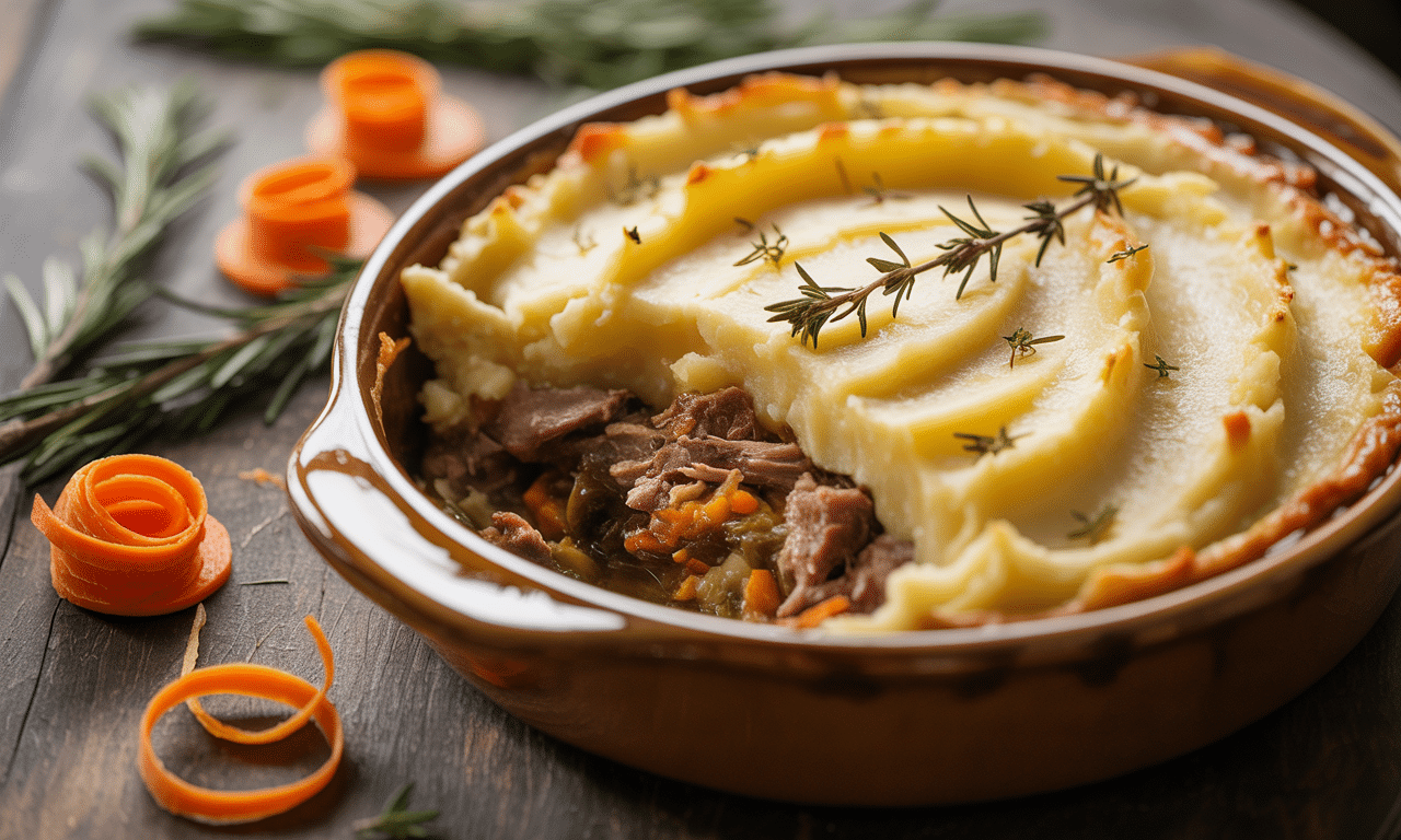découvrez la recette express et irrésistible du parmentier de confit de canard au cookeo, un plat savoureux et facile à préparer pour régaler toute la famille.