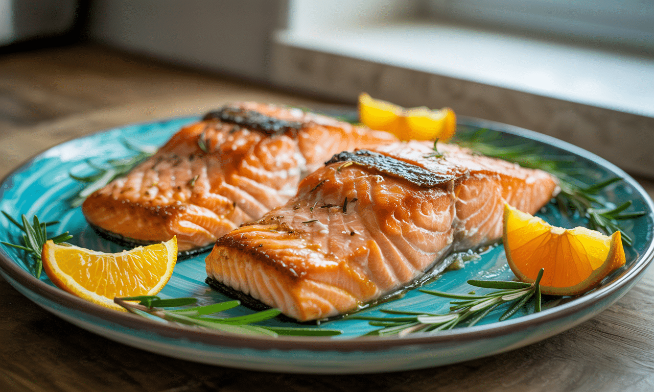 découvrez notre recette festive de pavés de saumon façon noël, croustillants et savoureux, préparés facilement à l'airfryer pour un repas gourmand et léger.