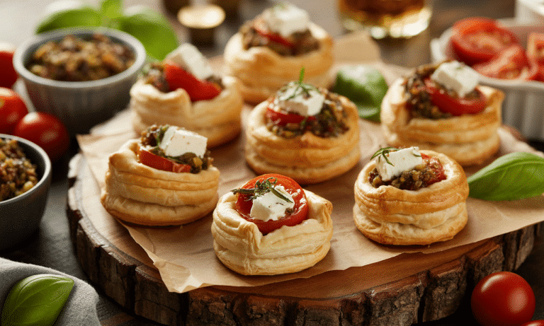Petits feuilletés à la feta, tomates et tapenade : une bouchée savoureuse pour des apéros réussis découvrez nos petits feuilletés à la feta, tomates et tapenade, des bouchées savoureuses parfaites pour réussir vos apéros entre amis.