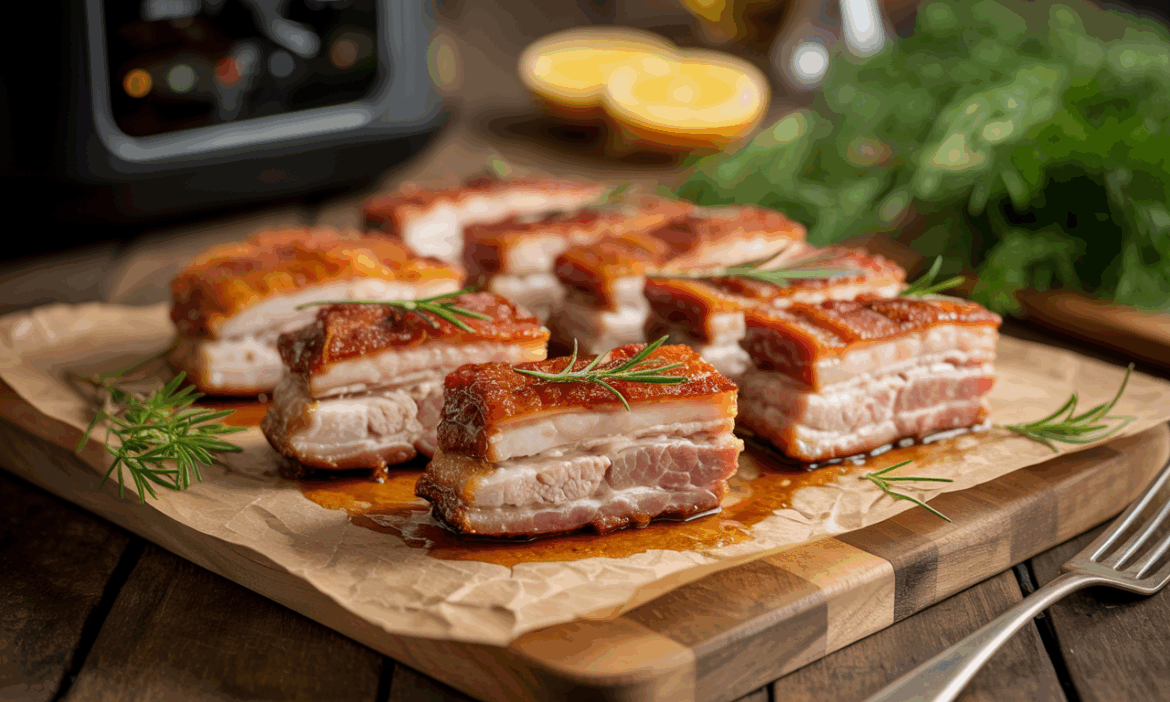 Poitrine De Porc Croustillante Et Savoureuse Pr par e L Airfryer La Poitrine De Porc Croustillante Et Savoureuse Pr par e L Airfryer La