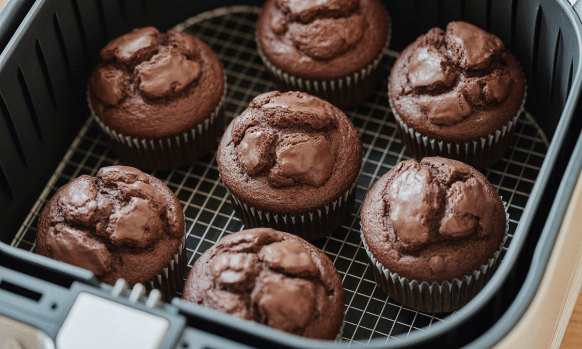 découvrez comment préparer des muffins au chocolat ultra moelleux facilement et rapidement avec votre airfryer. une recette simple pour un résultat gourmand à chaque fois !
