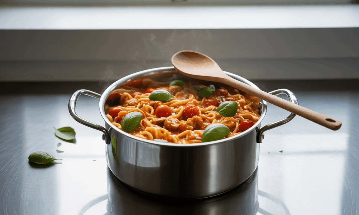 d&eacute;couvrez comment pr&eacute;parer un one pot pasta savoureux et facile en utilisant votre cookeo. un plat rapide, d&eacute;licieux et pratique pour vos repas quotidiens.