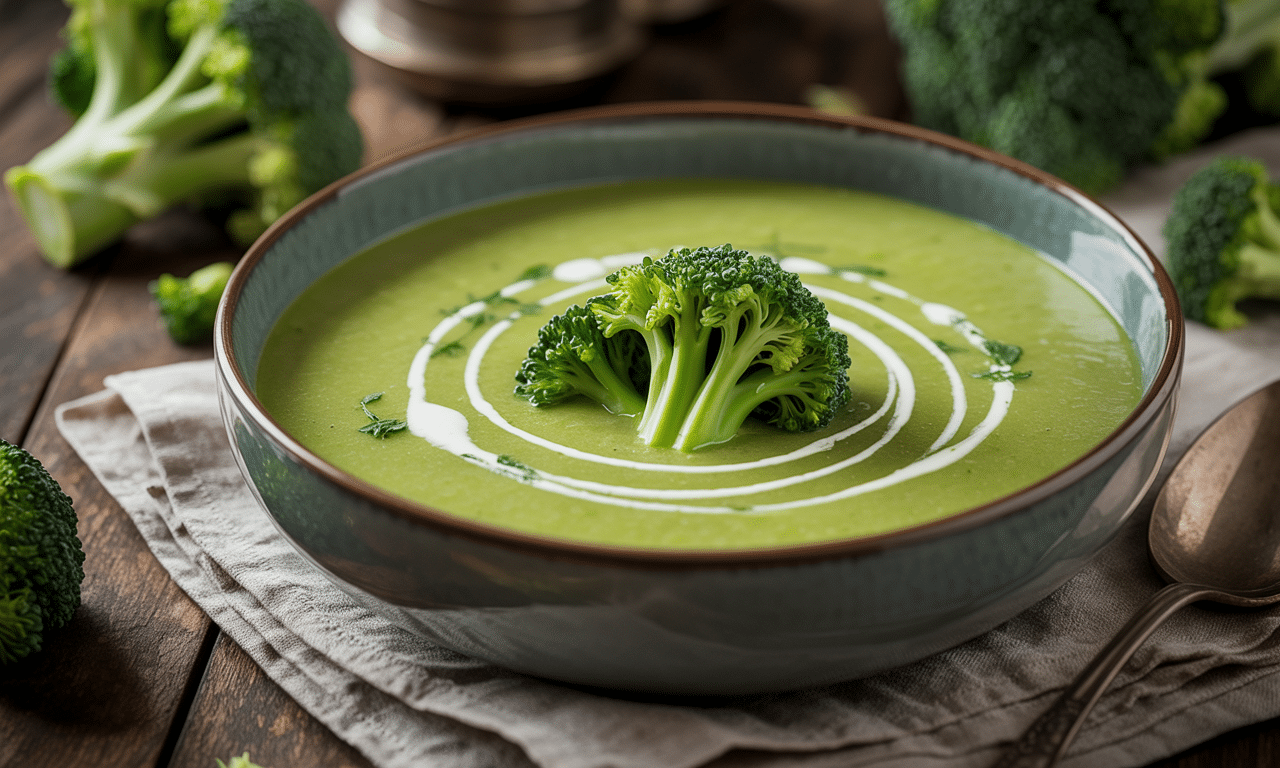 découvrez notre recette facile et savoureuse pour préparer un velouté crémeux aux brocolis, parfait pour un repas réconfortant et plein de saveurs.