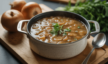 découvrez comment préparer facilement une soupe à l'oignon savoureuse avec votre cookeo grâce à cette recette incontournable, rapide et délicieuse.