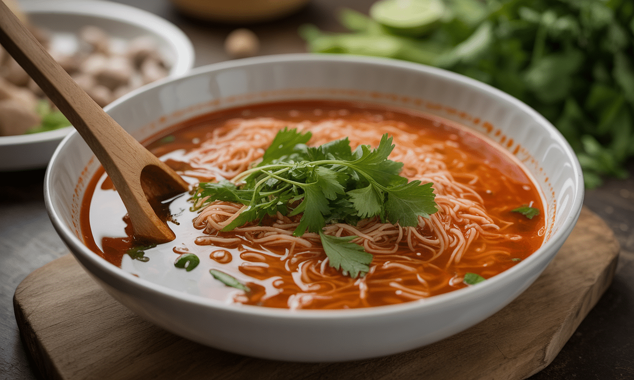 découvrez comment préparer une soupe de vermicelles express, une recette simple et délicieuse parfaite pour un repas rapide et réconfortant.