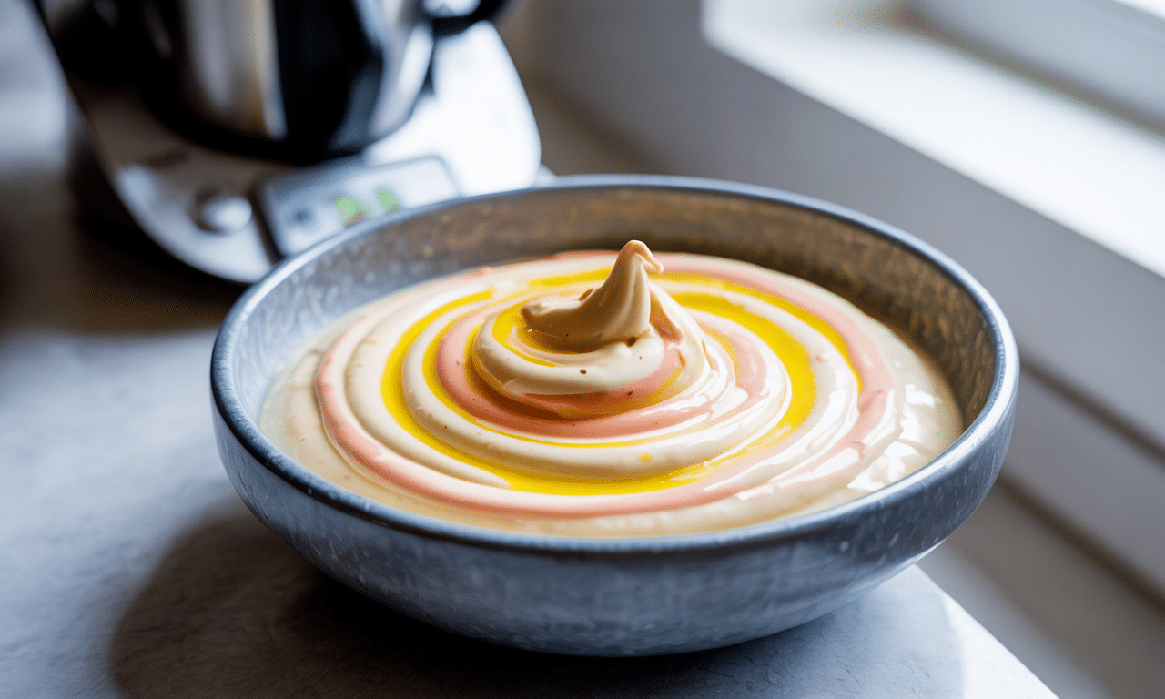 découvrez notre recette incontournable de mayonnaise relevée au poivre, préparée facilement avec votre thermomix®. un condiment savoureux et épicé pour sublimer tous vos plats.