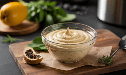 découvrez notre recette incontournable de mayonnaise relevée au poivre, facile et rapide à préparer avec votre thermomix® pour sublimer tous vos plats.
