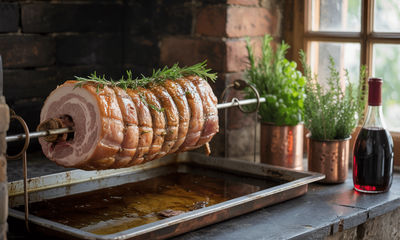 savourez la rouelle de porc façon grand-mère, une recette traditionnelle authentique qui ravira vos papilles avec ses saveurs riches et réconfortantes.