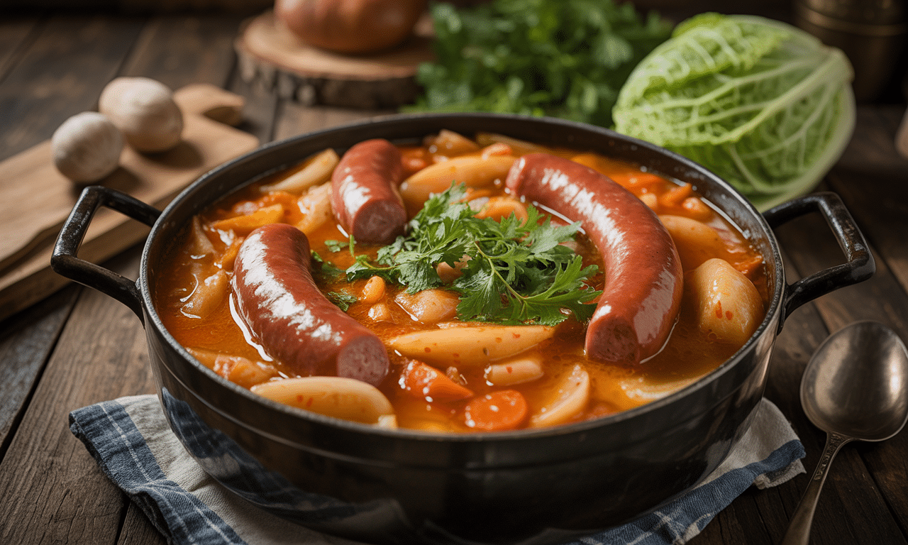 découvrez la potée au chou et saucisse de morteau, un plat traditionnel français revisité pour un goût authentique et réconfortant. savourez chaque bouchée de cette recette classique pleine de saveurs.