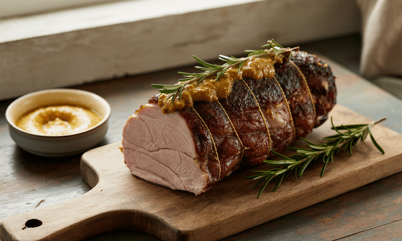 découvrez notre recette facile et gourmande de filet mignon de porc rôti à la moutarde à l’ancienne pour sublimer votre dîner avec des saveurs authentiques et délicieuses.