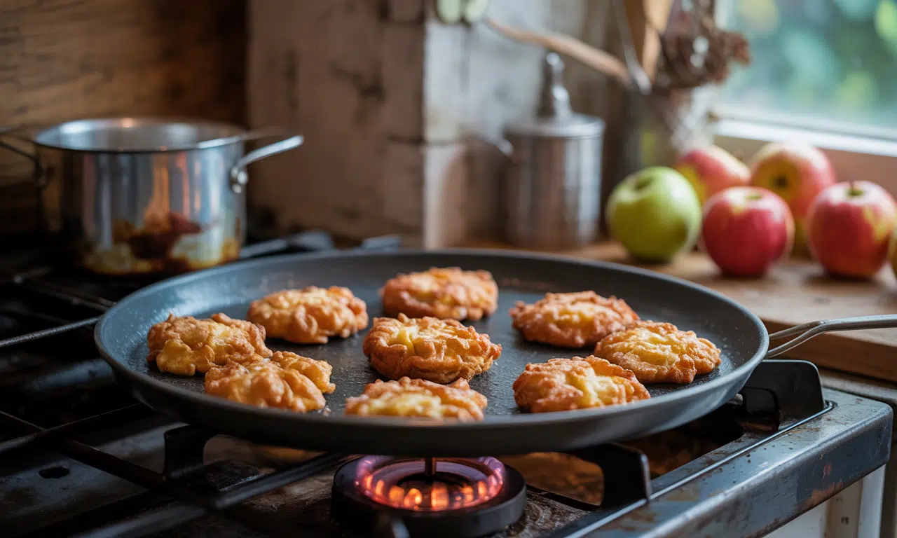 plongez dans la douceur de l'enfance avec notre recette authentique de beignets aux pommes, préparés à l'ancienne pour un goûter savoureux et réconfortant.