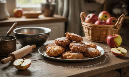 plongez dans la nostalgie avec notre recette authentique de beignets aux pommes, préparée comme autrefois pour un goûter chaleureux et réconfortant.