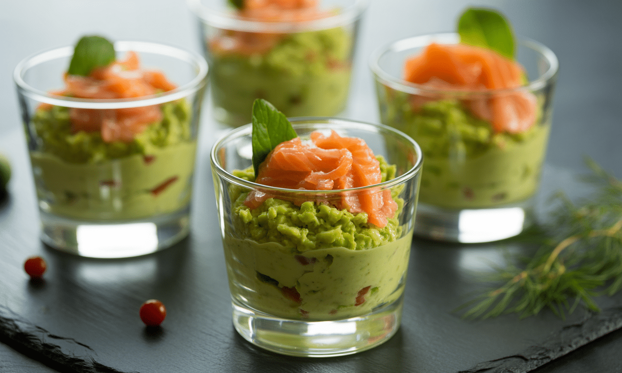 découvrez une recette simple et gourmande de mousse crémeuse à l'avocat et saumon, parfaite pour surprendre et régaler vos invités lors de l'apéritif.