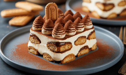 découvrez notre recette de tiramisu revisité aux spéculoos, une alliance parfaite entre la douceur des biscuits épicés et la richesse du dessert italien classique.