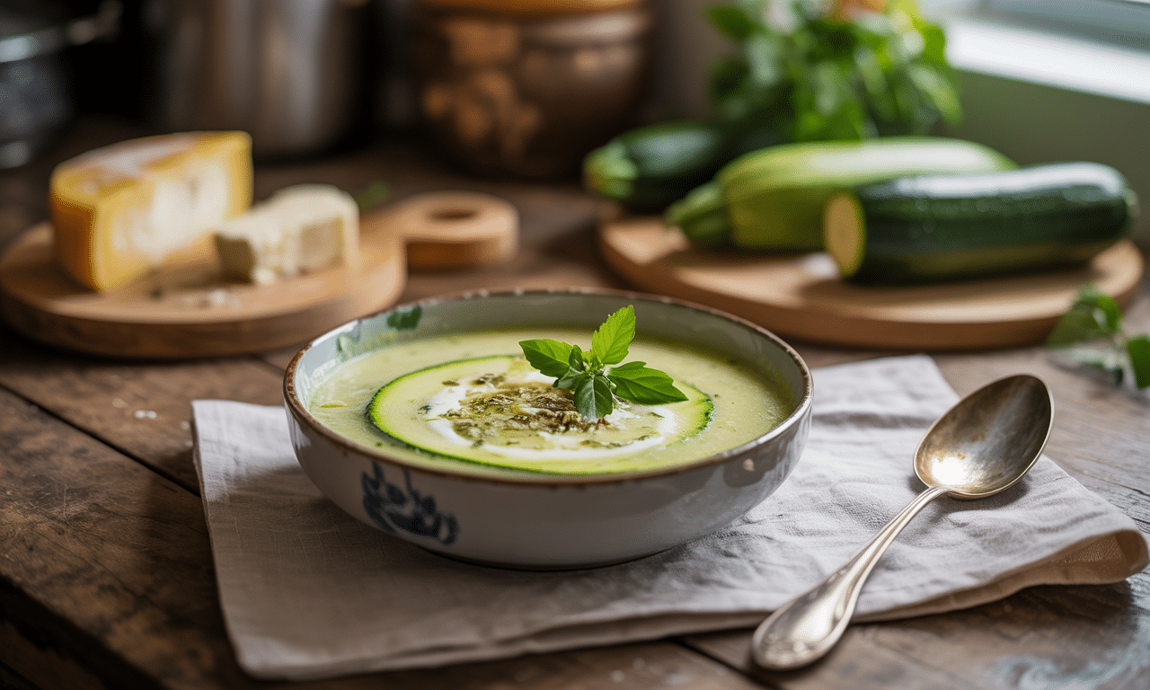 découvrez notre recette express de velouté de courgettes à la vache qui rit® préparée avec le cookeo, pour un plat crémeux, rapide et facile à réaliser.